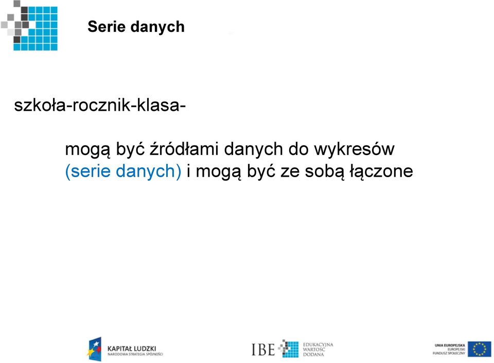 być źródłami danych do