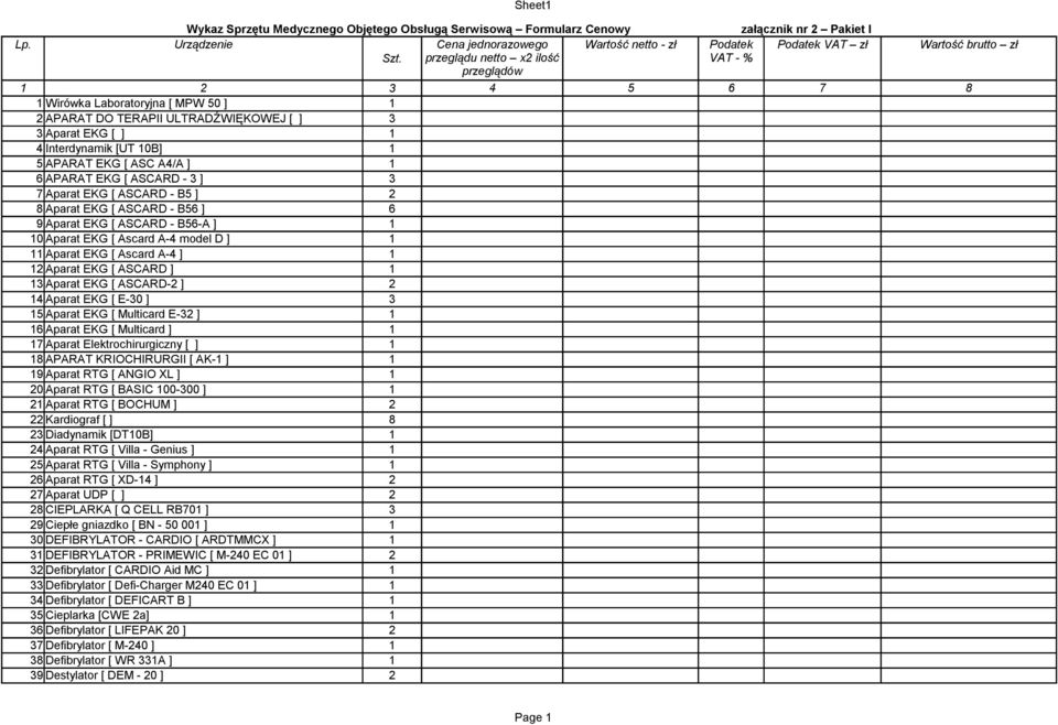 ASC A4/A ] 1 6 APARAT EKG [ ASCARD - 3 ] 3 7 Aparat EKG [ ASCARD - B5 ] 2 8 Aparat EKG [ ASCARD - B56 ] 6 9 Aparat EKG [ ASCARD - B56-A ] 1 10 Aparat EKG [ Ascard A-4 model D ] 1 11 Aparat EKG [