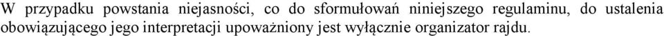 ustalenia obowiązującego jego