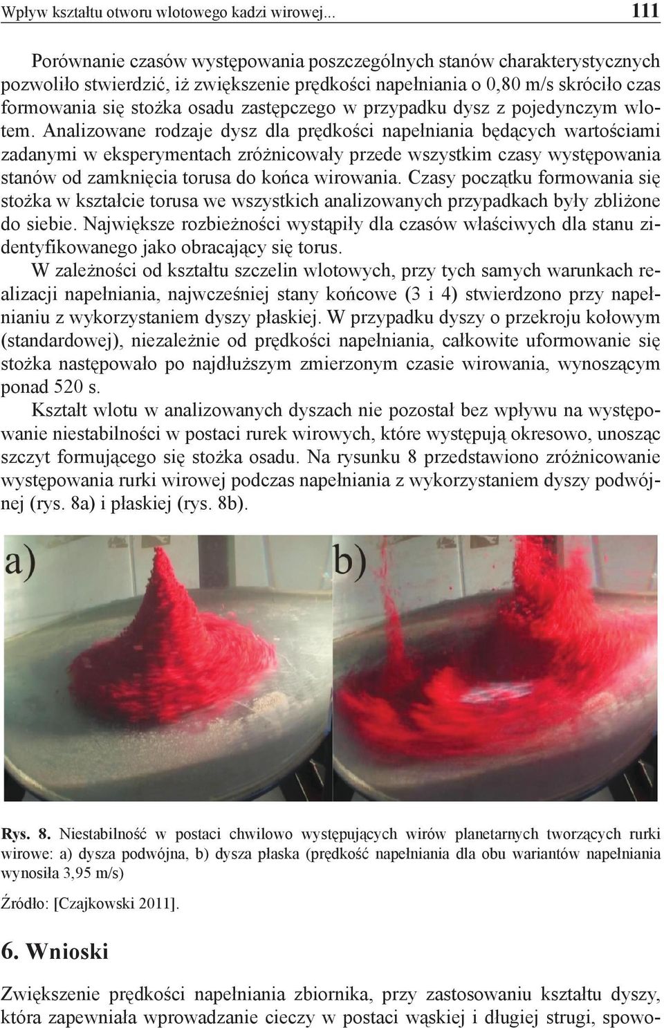 zastępczego w przypadku dysz z pojedynczym wlotem.