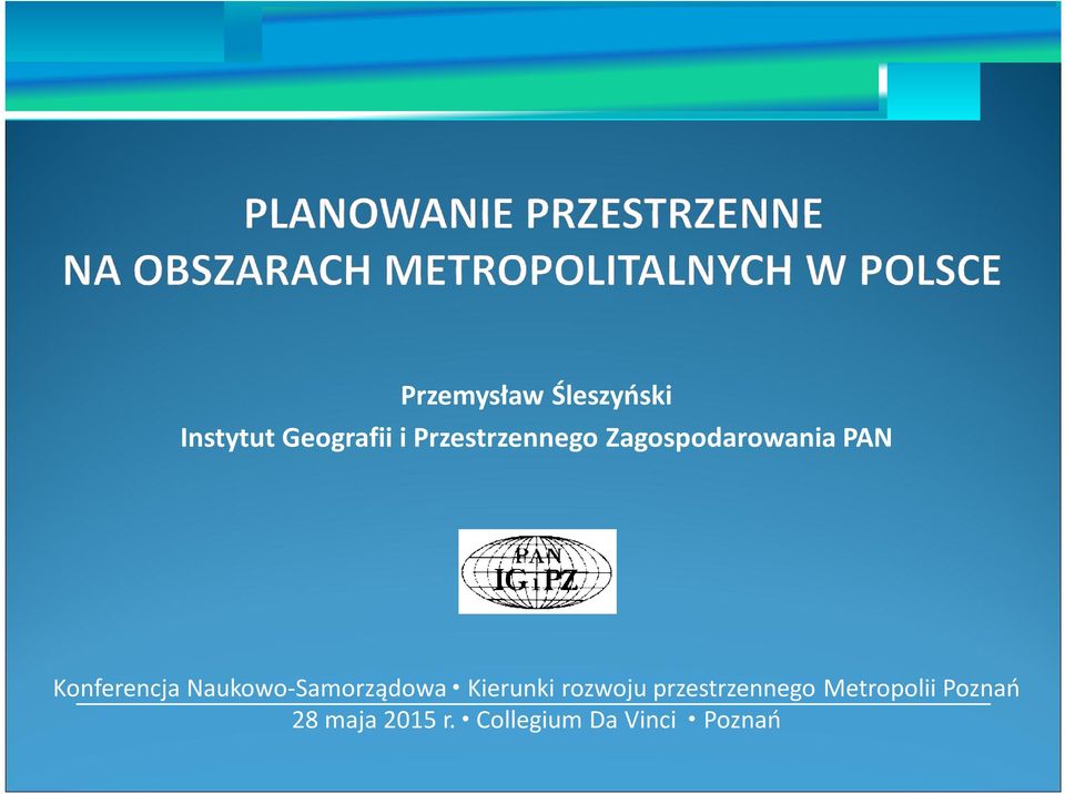 Konferencja Naukowo-Samorządowa Kierunki
