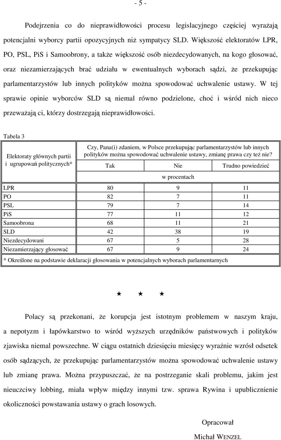 parlamentarzystów lub innych polityków można spowodować uchwalenie ustawy.