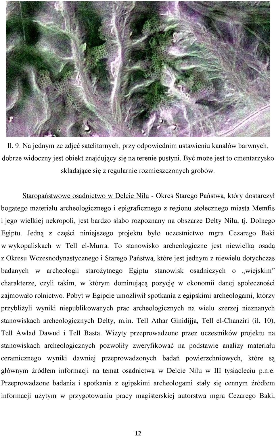 Staropaństwowe osadnictwo w Delcie Nilu - Okres Starego Państwa, który dostarczył bogatego materiału archeologicznego i epigraficznego z regionu stołecznego miasta Memfis i jego wielkiej nekropoli,