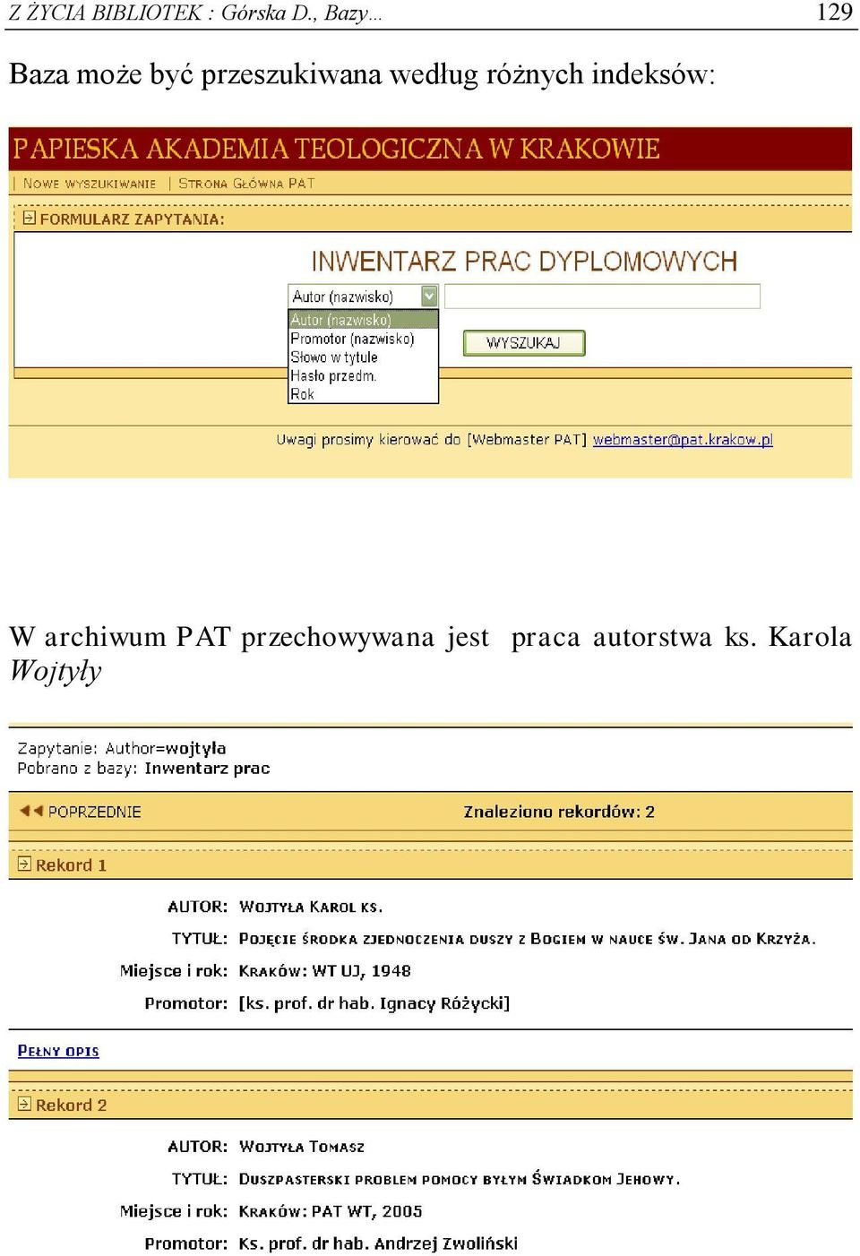 według różnych indeksów: W archiwum PAT