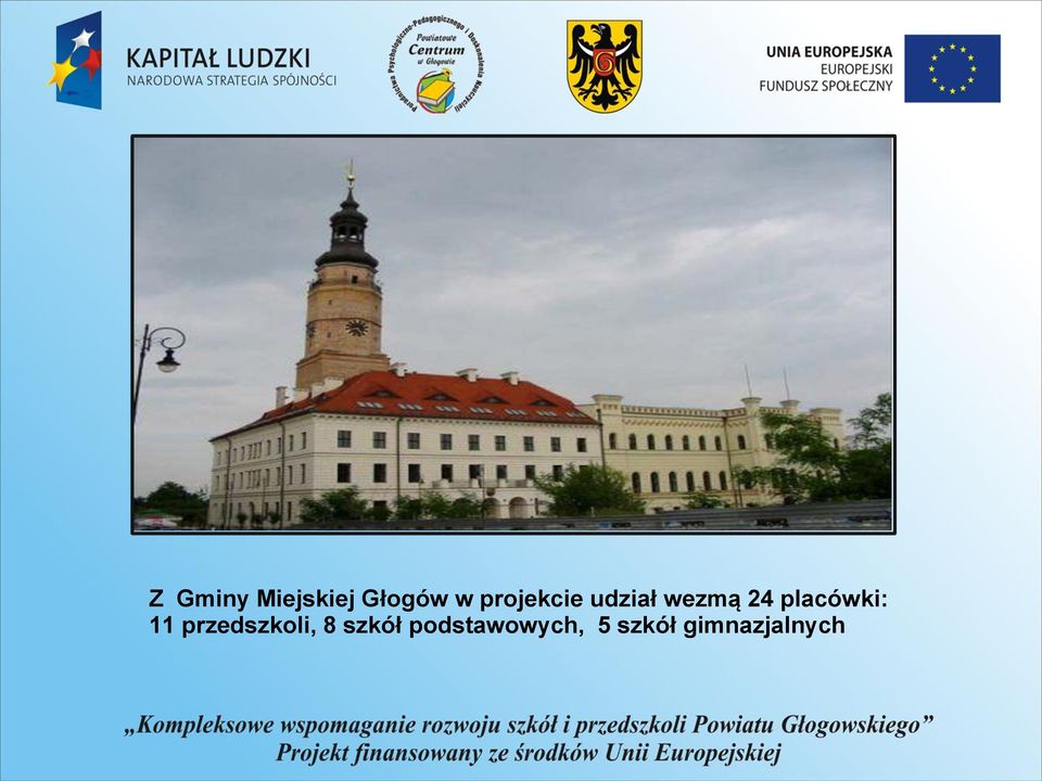 placówki: 11 przedszkoli, 8