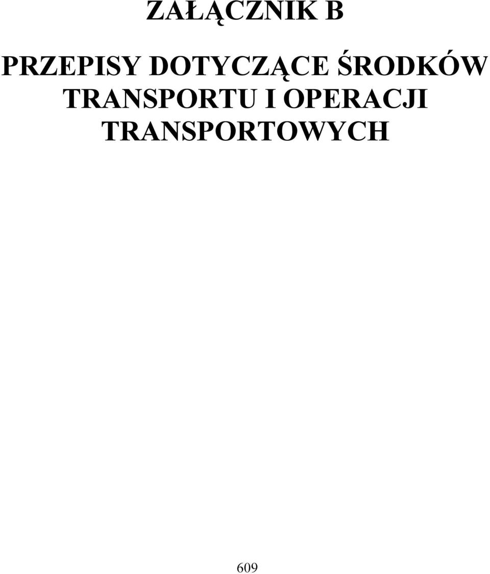 ŚRODKÓW TRANSPORTU