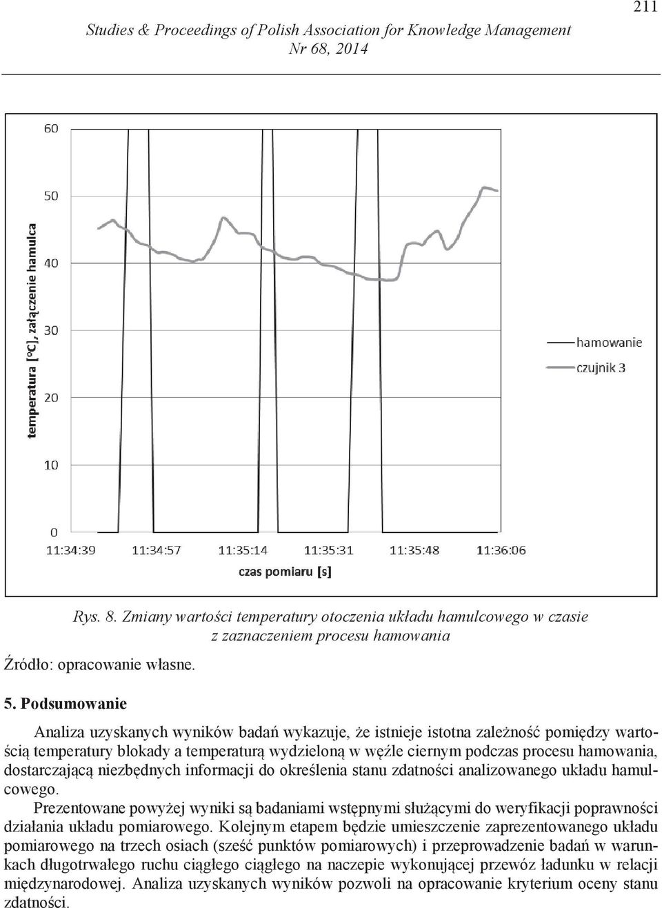 niezb dnych informacji do okre lenia stanu zdatno ci analizowanego układu hamulcowego.