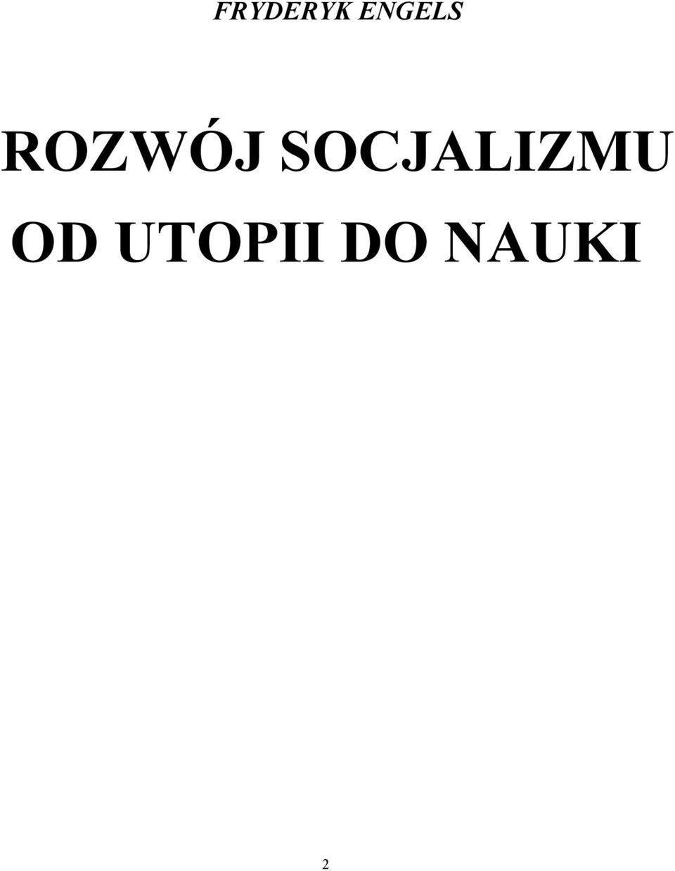 SOCJALIZMU OD