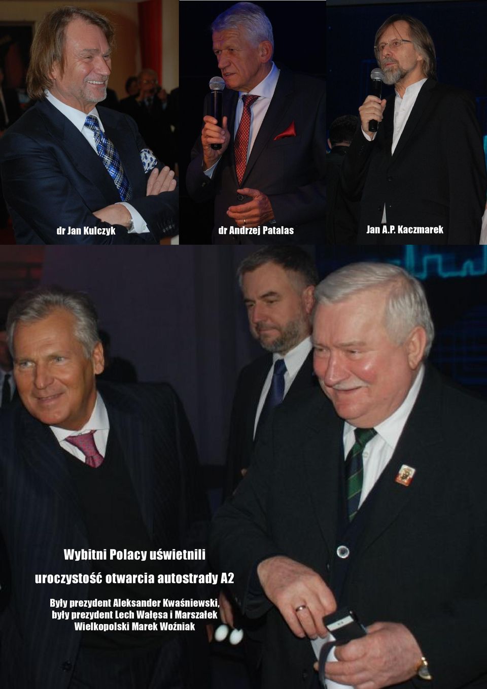 prezydent Aleksander Kwaśniewski, były prezydent Lech