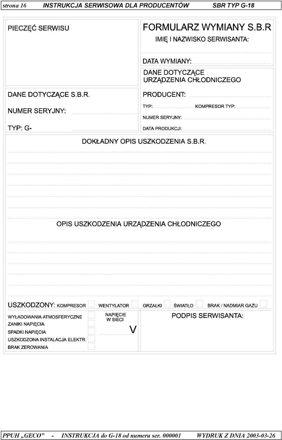 GECO - INSTRUKCJA do G-18 od