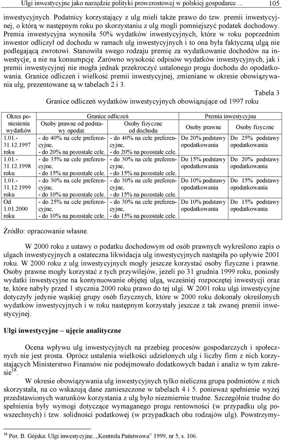 Premia inwestycyjna wynosiła 50% wydatków inwestycyjnych, które w roku poprzednim inwestor odliczył od dochodu w ramach ulg inwestycyjnych i to ona była faktyczną ulgą nie podlegającą zwrotowi.