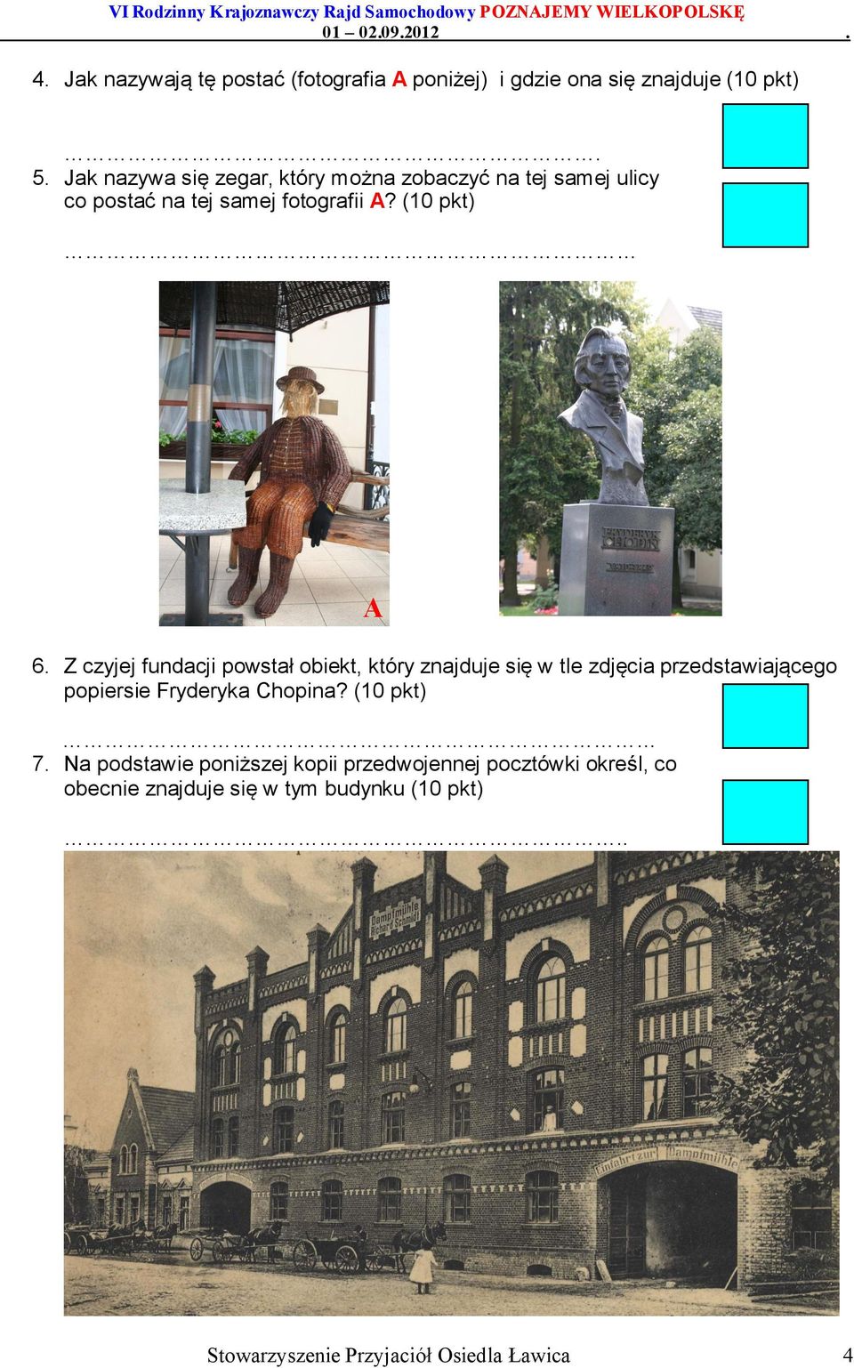 Z czyjej fundacji powstał obiekt, który znajduje się w tle zdjęcia przedstawiającego popiersie Fryderyka Chopina?