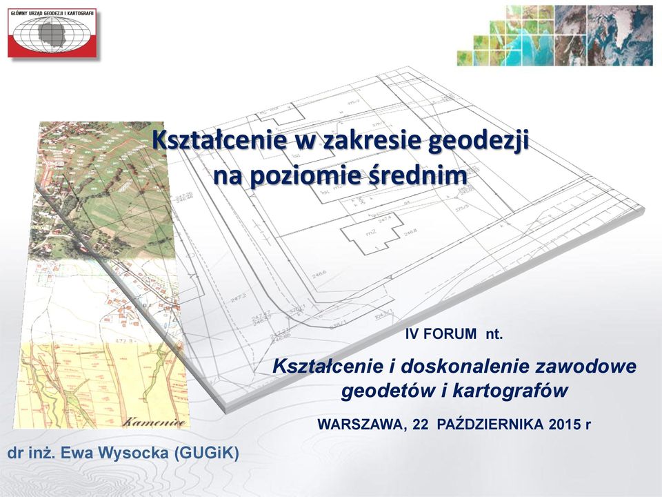 Kształcenie i doskonalenie zawodowe geodetów