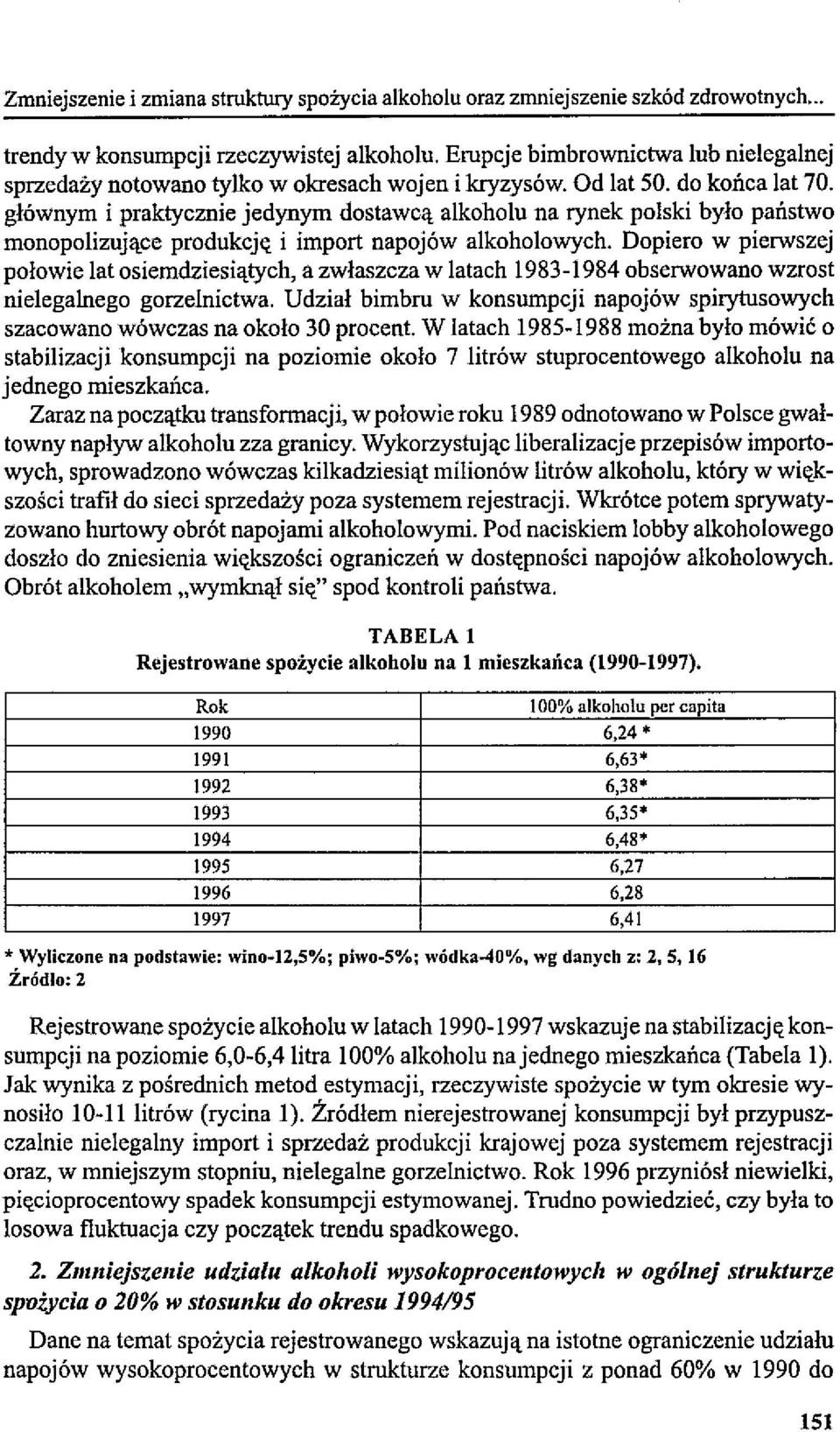 głównym i praktycznie jedynym dostawcą alkoholu na rynek polski było państwo monopolizujące produkcj«i import napojów alkoholowych.