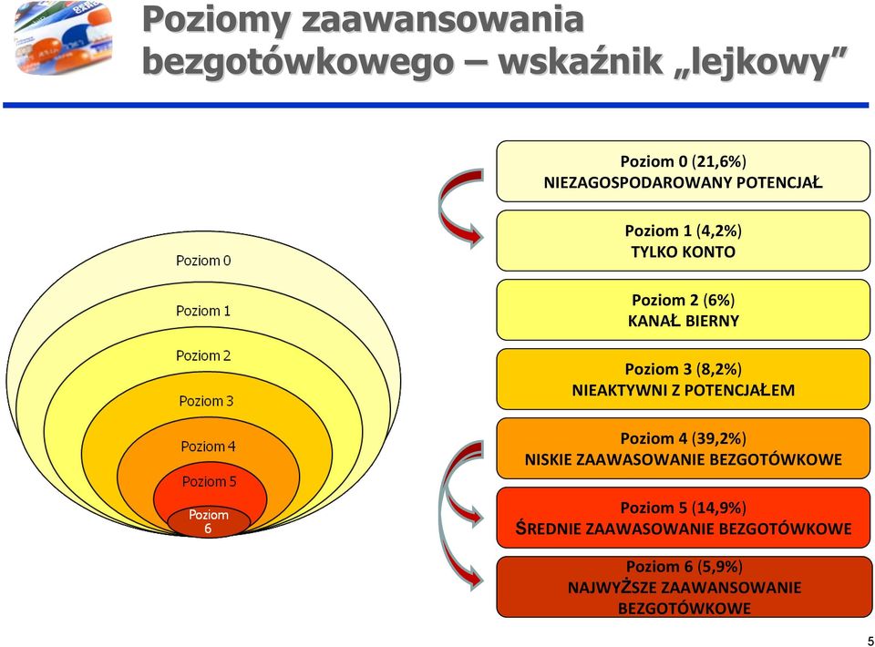 Poziom 3 (8,2%) NIEAKTYWNI Z POTENCJAŁEM Poziom 4 (39,2%) NISKIE ZAAWASOWANIE