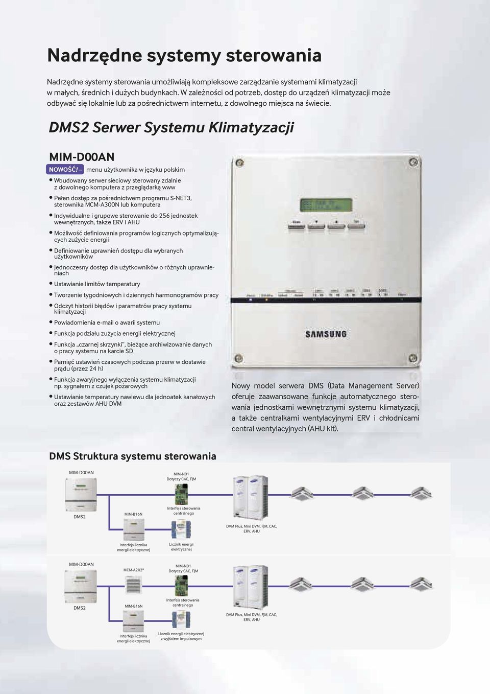 DMS 2 Serwer Systemu Klimatyzacji Systemy sterowania NWŚĆ!