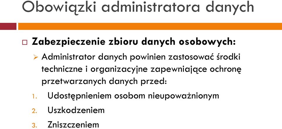 techniczne i organizacyjne zapewniające ochronę przetwarzanych