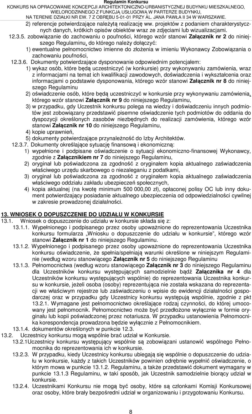Zobowiązania o zachowaniu poufności, 12.3.6.