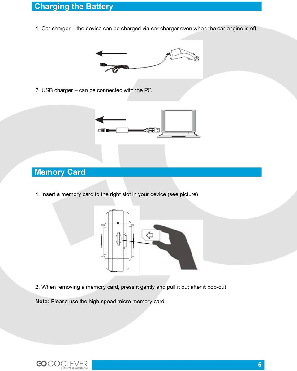 USB charger can be connected with the PC Memory Card 1.