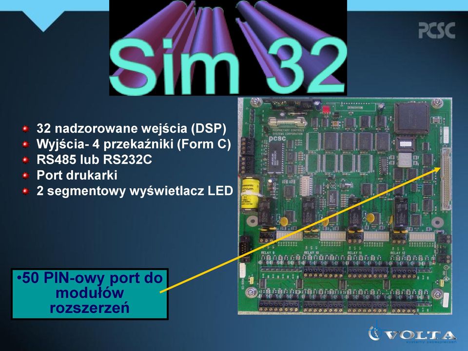 Port drukarki 2 segmentowy wyświetlacz