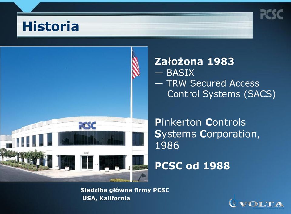 Controls Systems Corporation, 1986 PCSC od