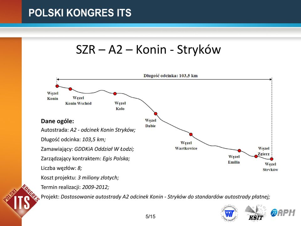 Polska; Liczba węzłów: 8; Koszt projektu: 3 miliony złotych; Termin realizacji: