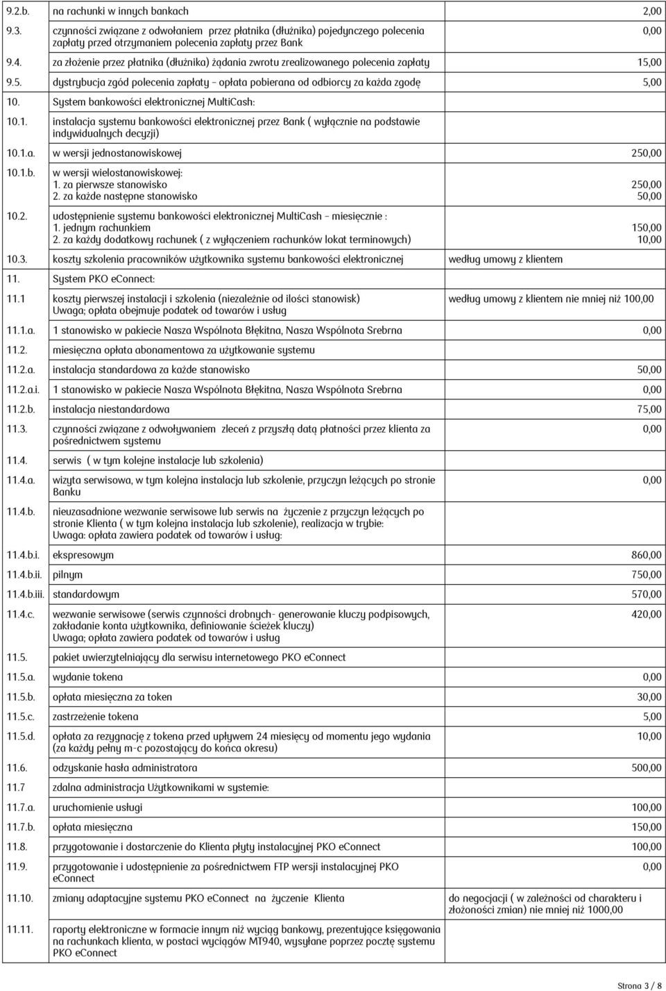System bankowości elektronicznej MultiCash: 10.1. instalacja systemu bankowości elektronicznej przez Bank ( wyłącznie na podstawie indywidualnych decyzji) 10.1.a. w wersji jednostanowiskowej 25 10.1.b. w wersji wielostanowiskowej: 1.