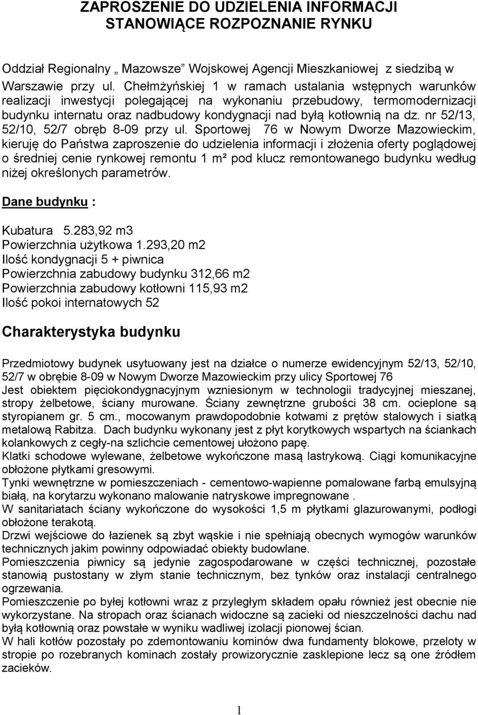 dz. nr 52/13, 52/10, 52/7 obręb 8-09 przy ul.