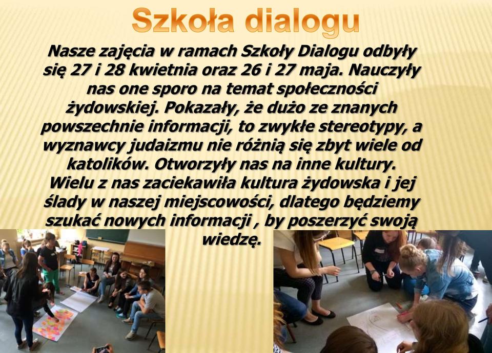 Pokazały, że dużo ze znanych powszechnie informacji, to zwykłe stereotypy, a wyznawcy judaizmu nie różnią się