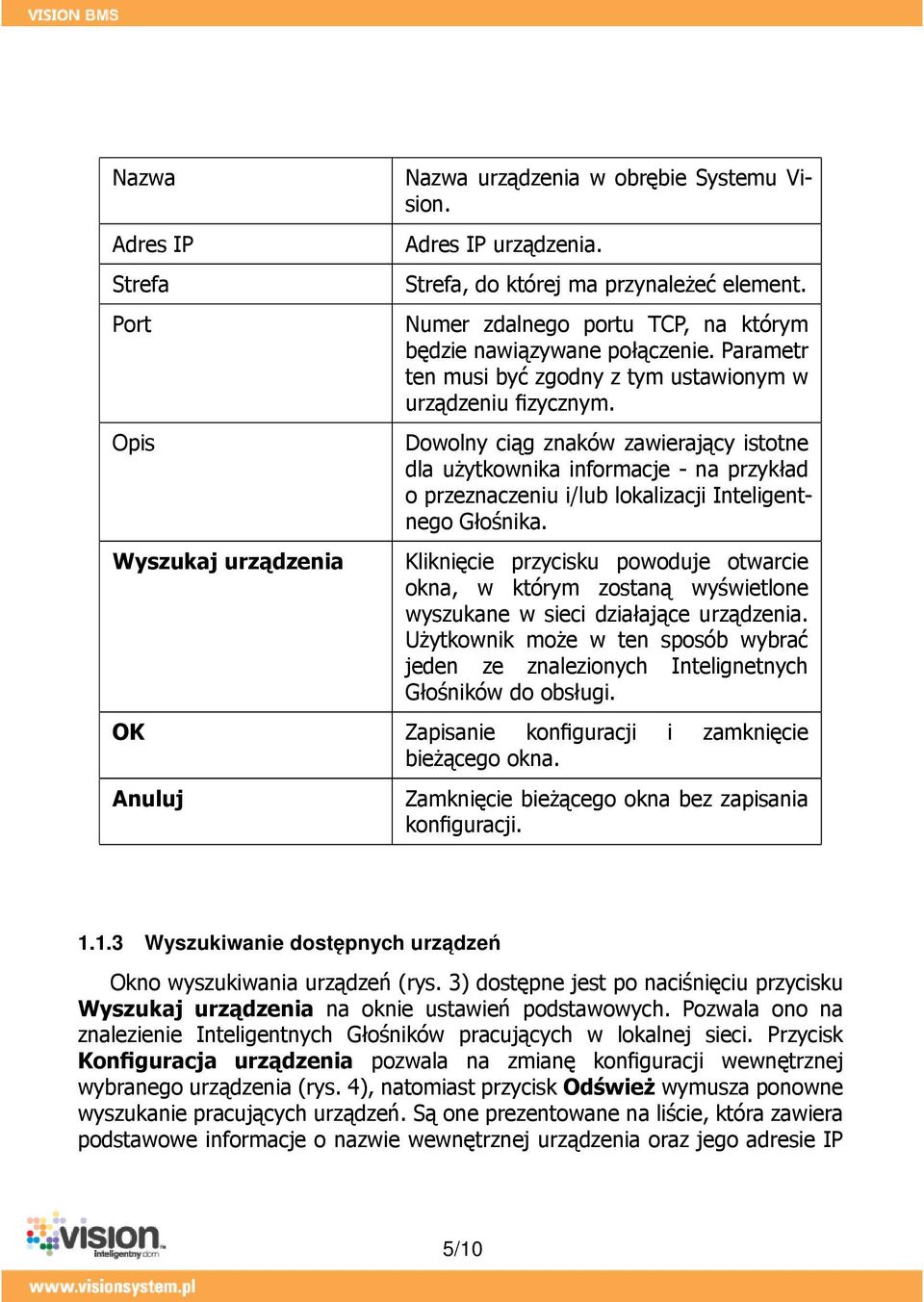 Dowolny ciąg znaków zawierający istotne dla użytkownika informacje - na przykład o przeznaczeniu i/lub lokalizacji Inteligentnego Głośnika.