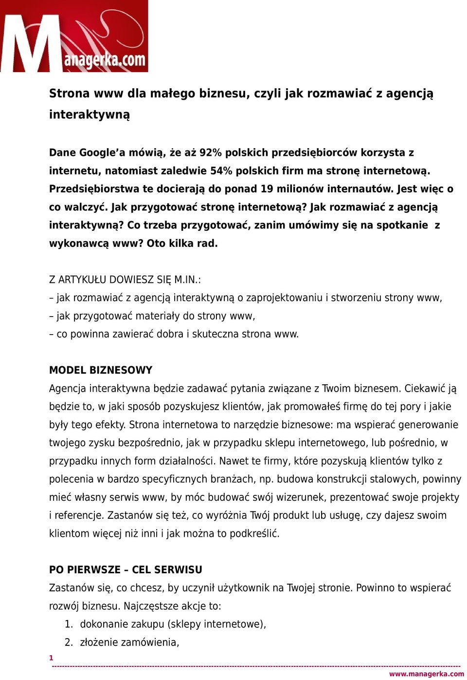 Co trzeba przygotować, zanim umówimy się na spotkanie z wykonawcą www? Oto kilka rad. Z ARTYKUŁU DOWIESZ SIĘ M.IN.