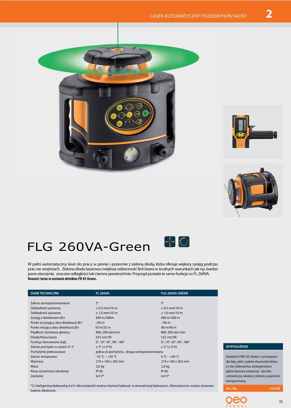 Nowość: teraz w zestawie detektor FR 45-Green.