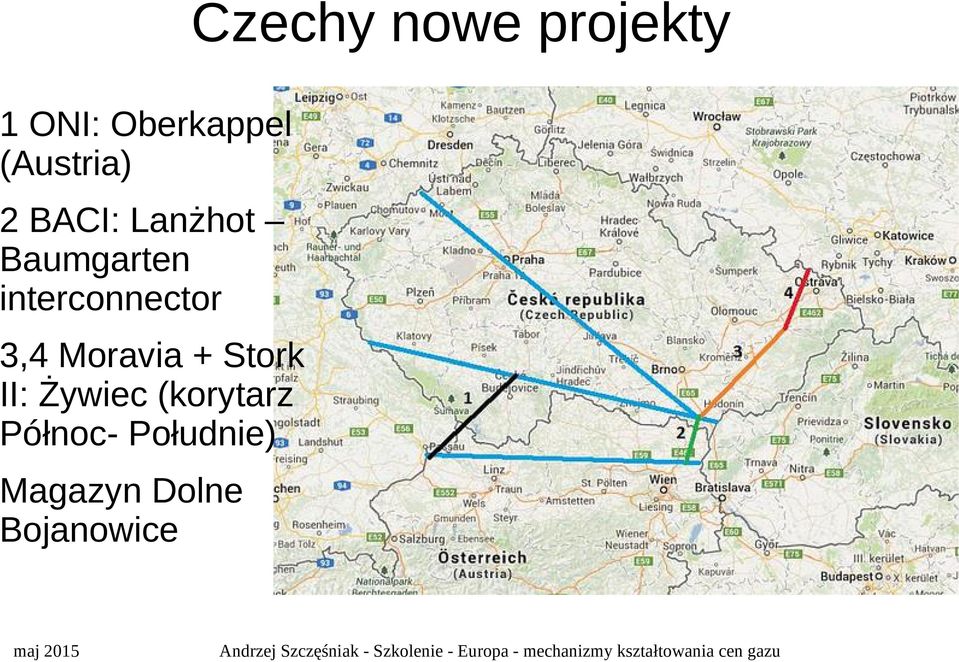 interconnector 3,4 Moravia + Stork II: