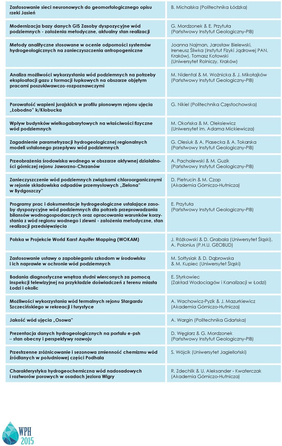 systemów hydrogeologicznych na zanieczyszczenia antropogeniczne Analiza możliwości wykorzystania wód podziemnych na potrzeby eksploatacji gazu z formacji łupkowych na obszarze objętym pracami