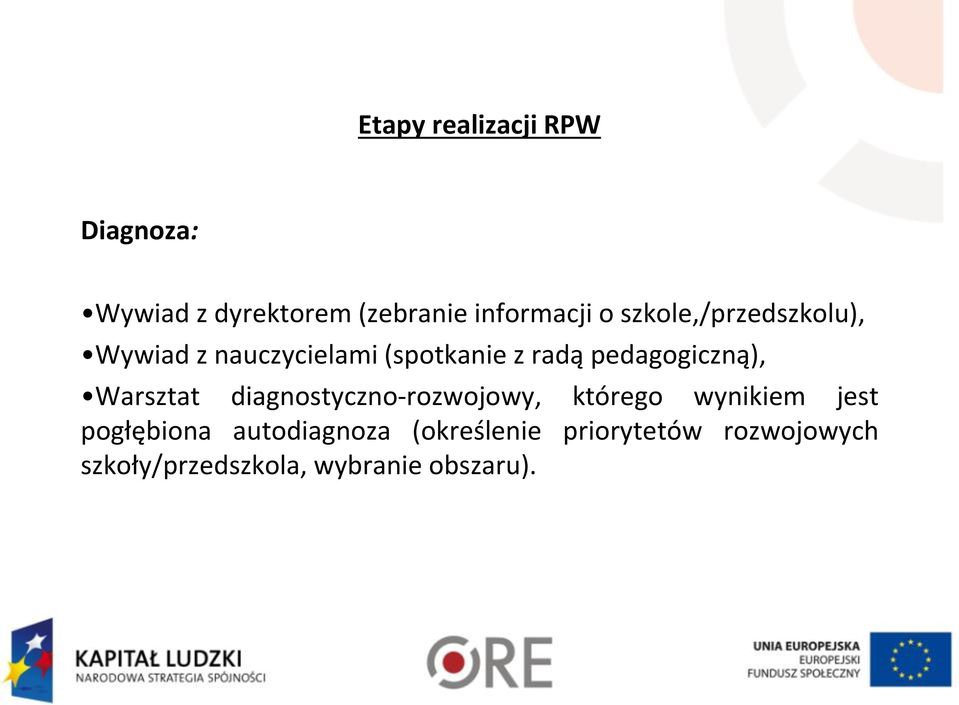 pedagogiczną), Warsztat diagnostyczno-rozwojowy, którego wynikiem jest