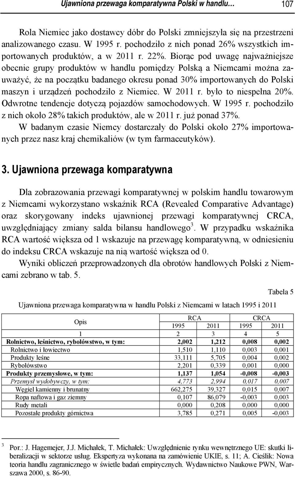 Biorąc pod uwagę najważniejsze obecnie grupy produktów w handlu pomiędzy Polską a Niemcami można zauważyć, że na początku badanego okresu ponad 30% importowanych do Polski maszyn i urządzeń