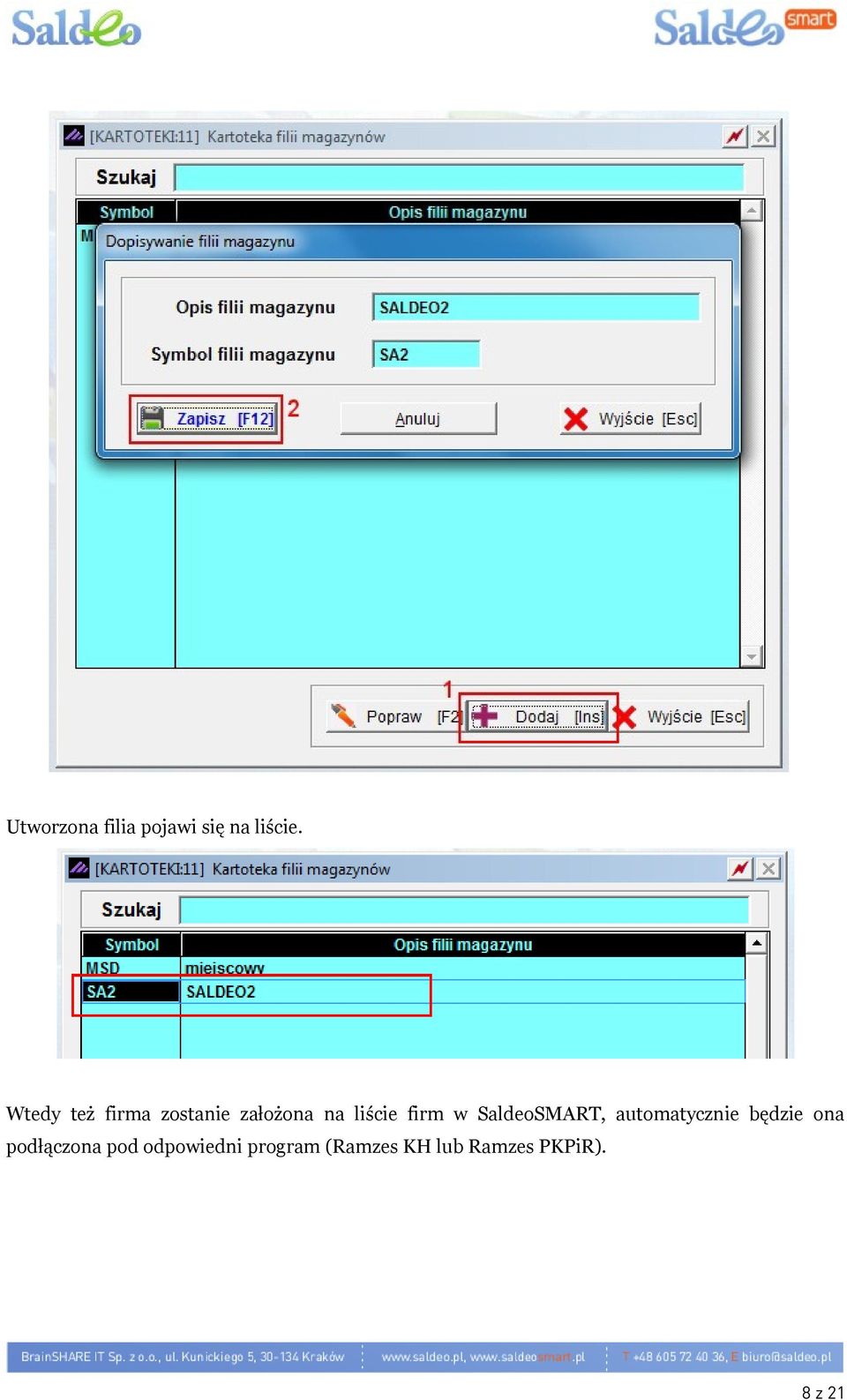 w SaldeoSMART, automatycznie będzie ona