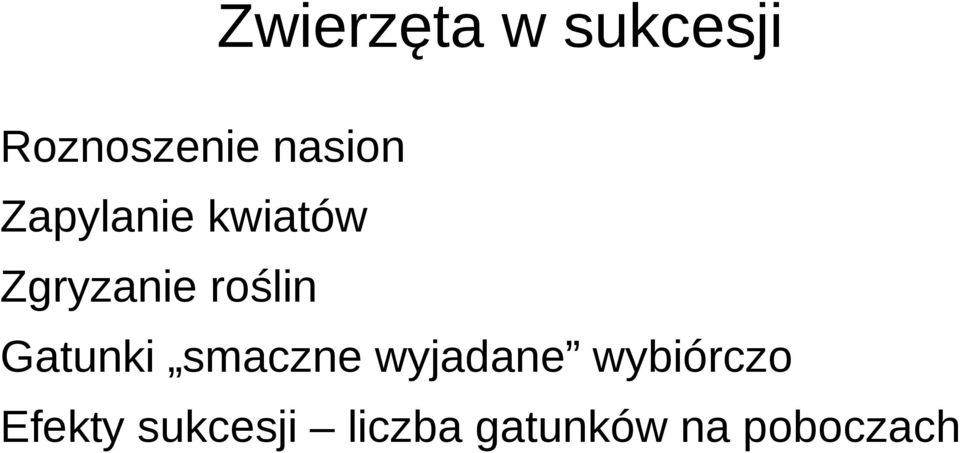 roślin Gatunki smaczne wyjadane