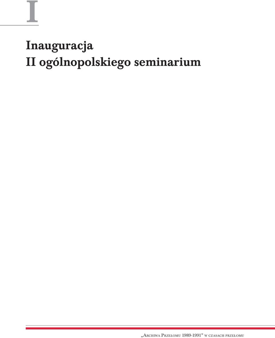 seminarium ARCHIWA