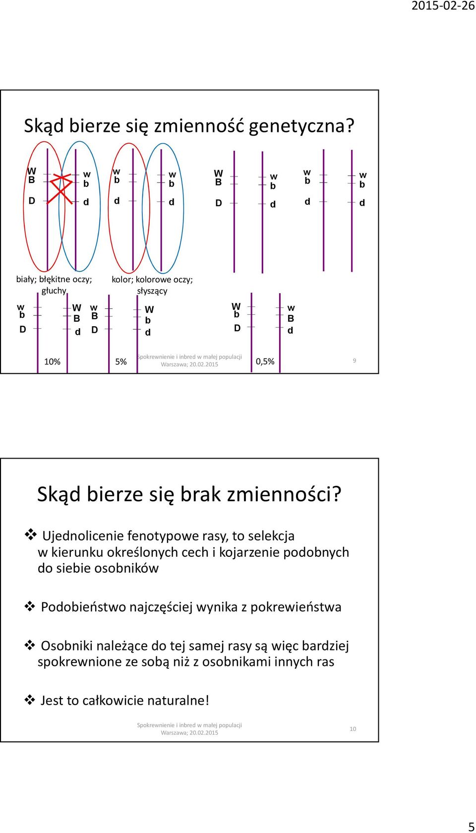 się rk zmienności?
