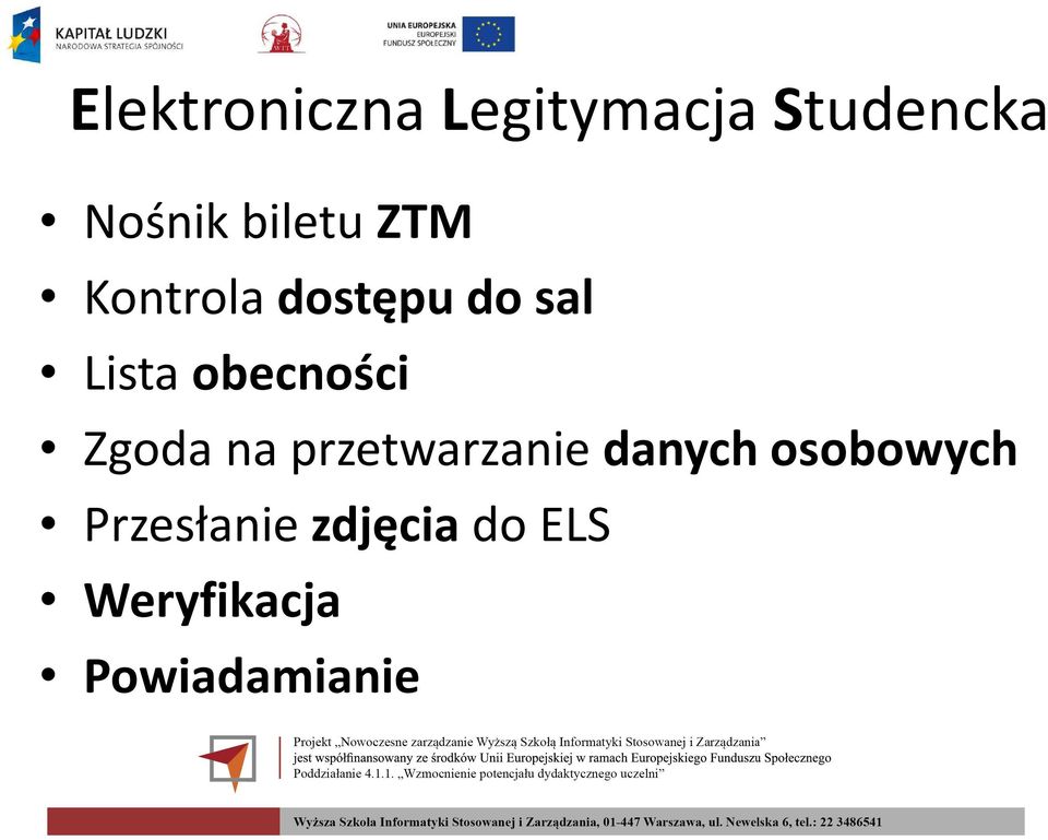 obecności Zgoda na przetwarzanie danych