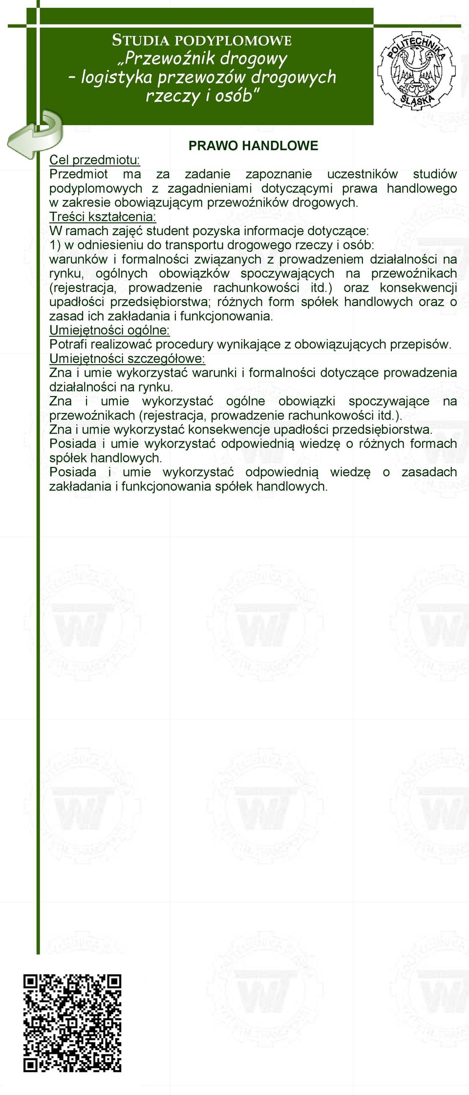 rynku, ogólnych obowiązków spoczywających na przewoźnikach (rejestracja, prowadzenie rachunkowości itd.