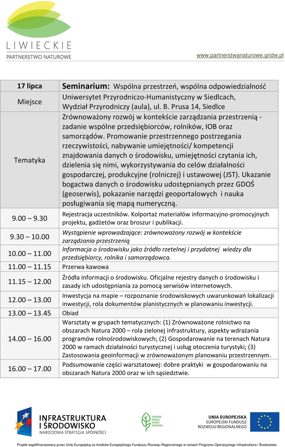 Promowanie przestrzennego postrzegania rzeczywistości, nabywanie umiejętności/ kompetencji znajdowania danych o środowisku, umiejętności czytania ich, dzielenia się nimi, wykorzystywania do celów