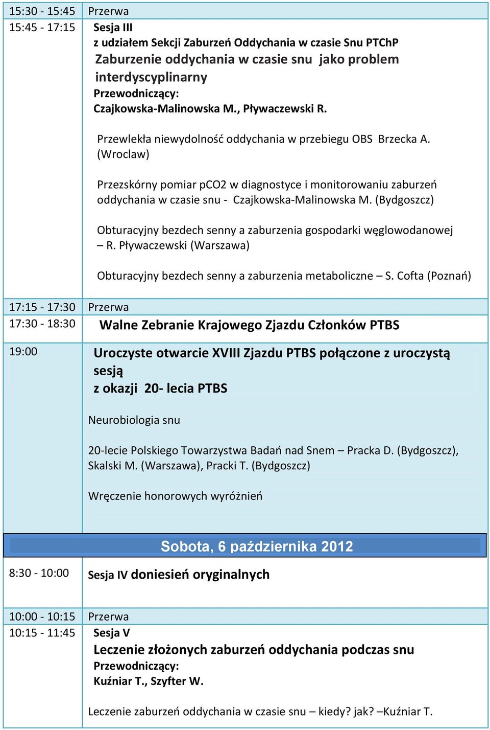 (Wroclaw) Przezskórny pomiar pco2 w diagnostyce i monitorowaniu zaburzeń oddychania w czasie snu - Czajkowska-Malinowska M.