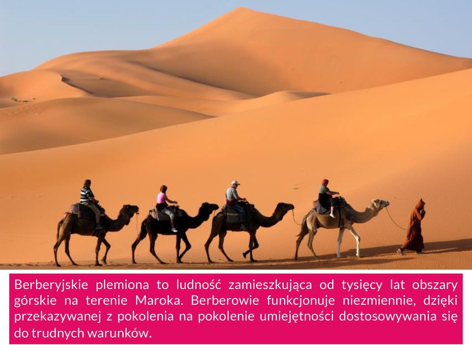 Berberowie funkcjonuje niezmiennie, dzięki przekazywanej