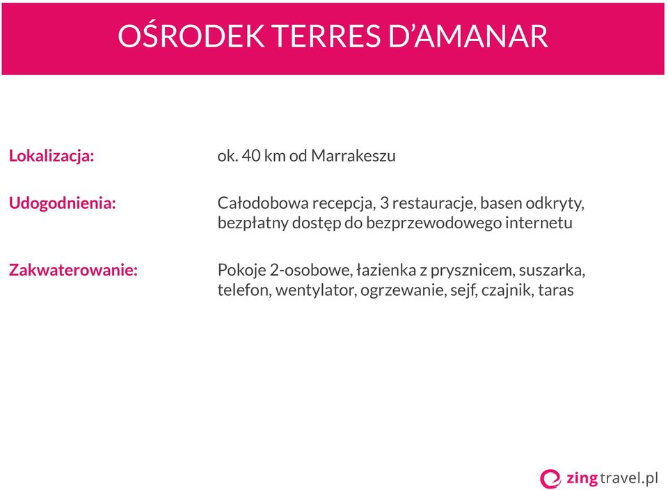 basen odkryty, bezpłatny dostęp do bezprzewodowego internetu