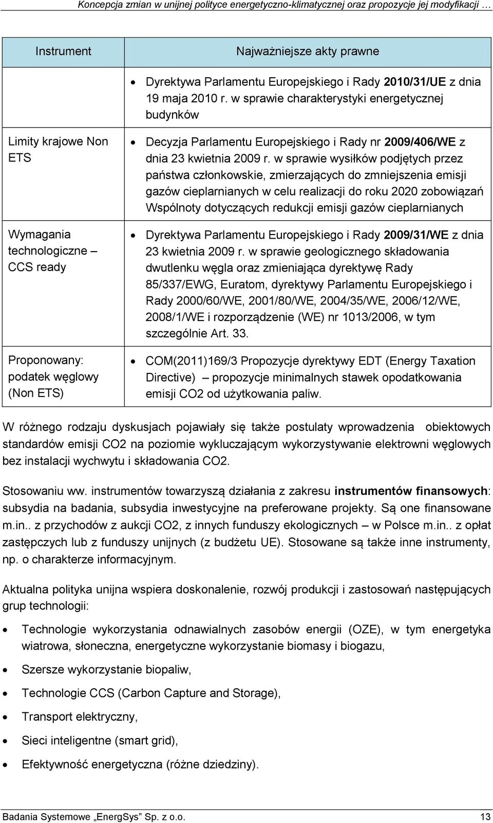 2009/406/WE z dnia 23 kwietnia 2009 r.