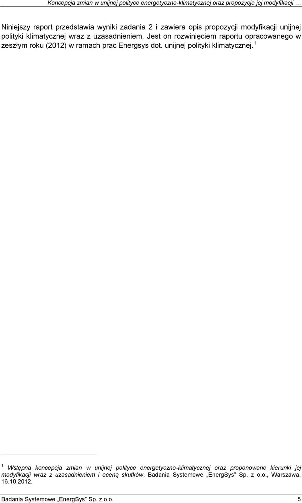 unijnej polityki klimatycznej.