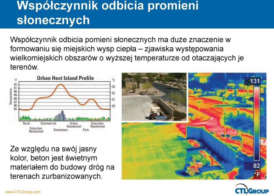 wielkomiejskich obszarów o wyższej temperaturze od otaczających je terenów.