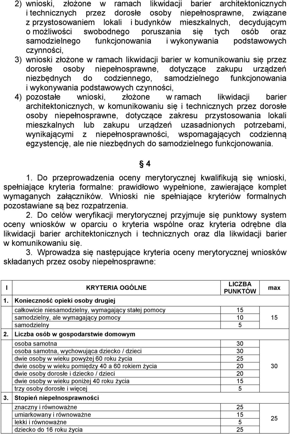 osoby niepełnosprawne, dotyczące zakupu urządzeń niezbędnych do codziennego, samodzielnego funkcjonowania i wykonywania podstawowych czynności, 4) pozostałe wnioski, złożone w ramach likwidacji